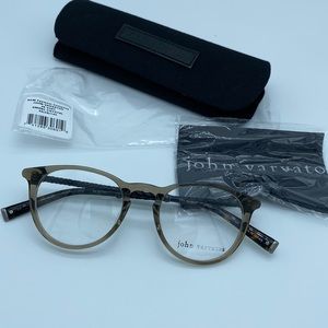 John Varvatos V401 Smoke Crystal Ophthalmic Frame